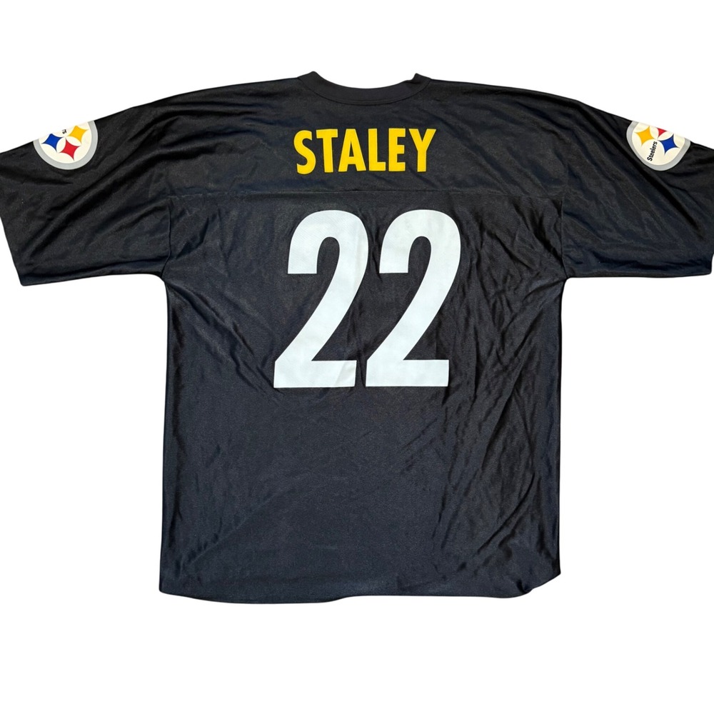 Vintage Duce Staley Pittsburgh Steelers Jersey Mens‎ XL Black NFL Football 22